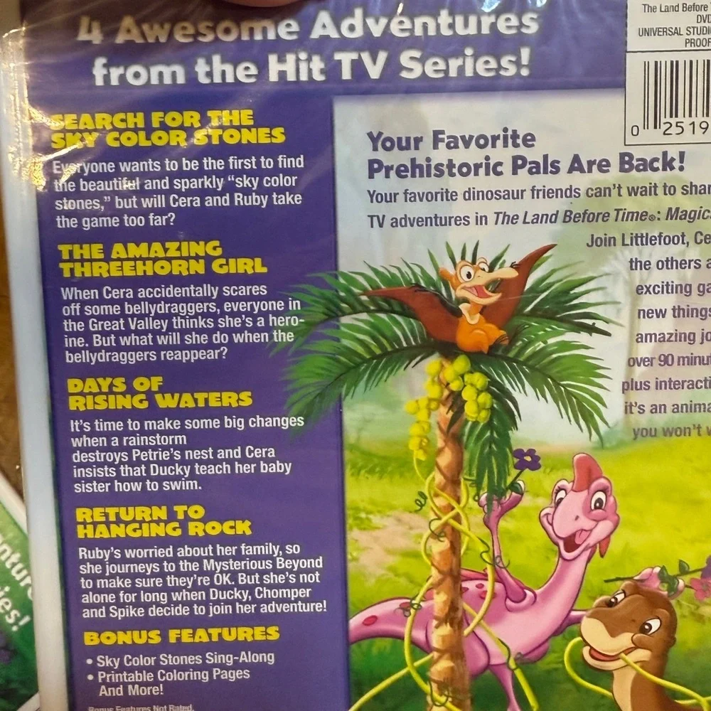 The Land Before Time DVD Set (Green & Purple)